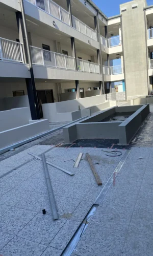 Exterior deck painting and sealing work on a suburban Adelaide wooden deck